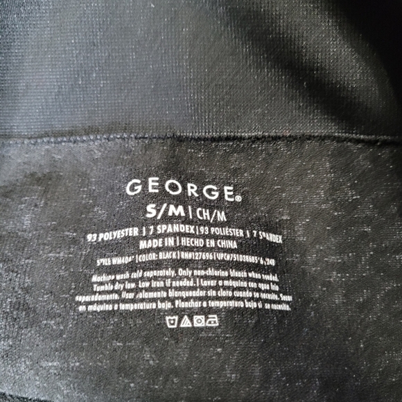 George Animal Print Cheetah Leopard Print Footless Leggings Size Women's S/M - Picture 8 of 8